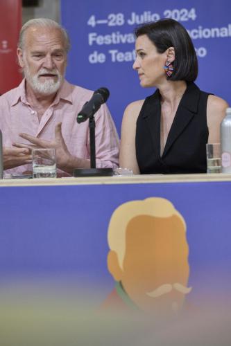 Rueda de prensa de la CNTC con Irene Pardo y Lluis Homar